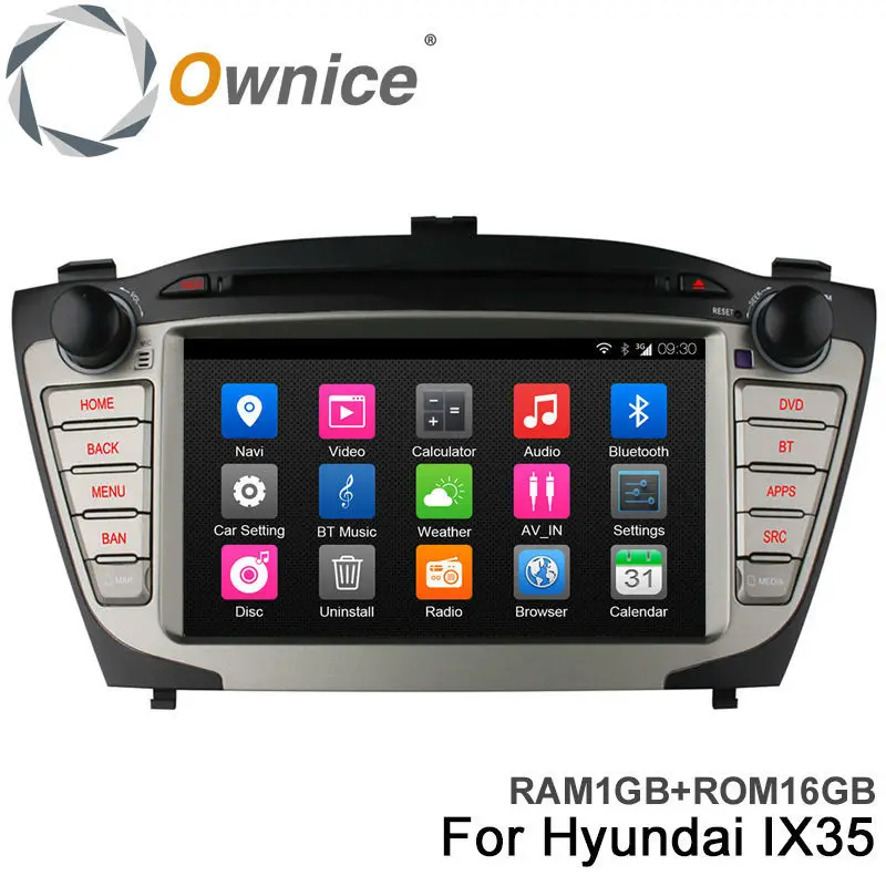 New Arrival Ownice C300 Quad Core 2 Din Car DVD Player for Hyundai IX35