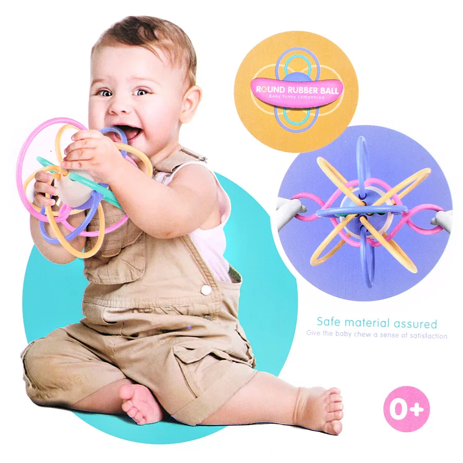 0 12 Months Baby Toy Baby Ball Toy Rattles Develop Baby Intelligence