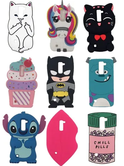 

For LG K10 Cute Rabbit Soft Case For LG K10 K410 K10 LTE K430 Q10 3G 4G TV Cover Stitch Horse Sulley Cat Phone Bags