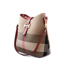 2016 new European and American female British Doses children cloth bag diagonal package shoulder bag bucket bag