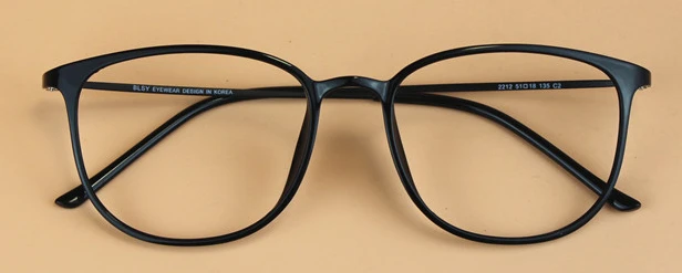 Мужские Винтажные брендовые ультра-светильник Geek очки из углеродистой стали, оправа для женщин, супер большая оправа для умников, декоративные очки для близорукости - Цвет оправы: bright black