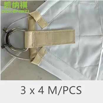 

Customized 3 x 4 M Heavy duty Sun Shade Sail Arc edge with cable at edge & reinforcement patch & strengthening belt at corner