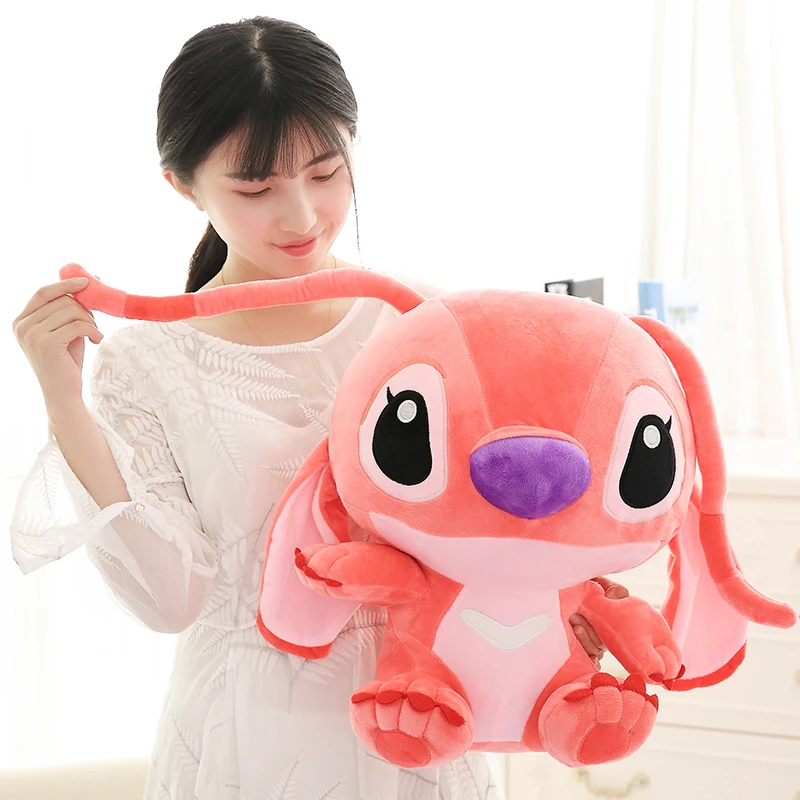 10-80 см Kawaii Stitch плюшевые игрушки мягкие милые аниме Лило и Стич шовные куклы для детей Детские Подушки Подарки на день рождения