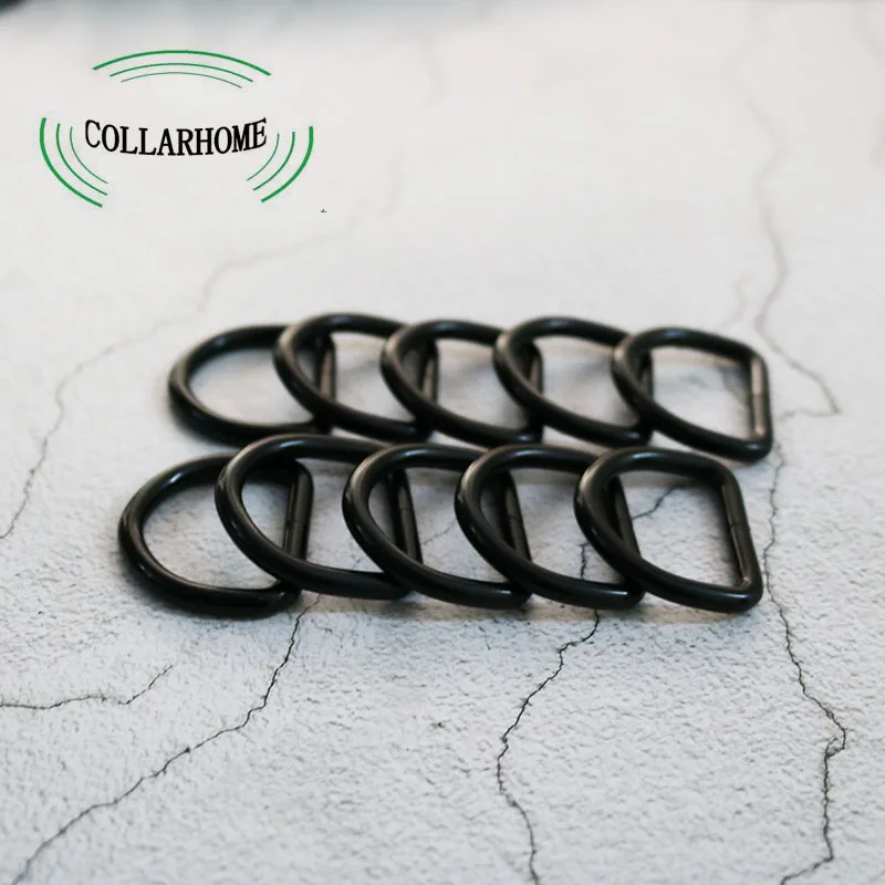

10Pcs/Lot 1Inch(25mm)D-shaped Buckle For Dog Collar Chain leather belt Plated metal buckle Semi ring Ribbon clasp Knapsack belt