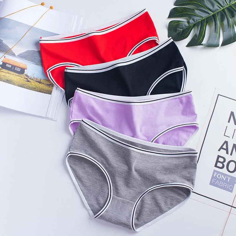 Women Panties Sexy Cotton Underwear Girls Cute Printed Intimate Plus Size Briefs Lady Breathable Underpants (17)