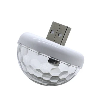 

Usb Mini Led Disco Magic Light Ball Portable Karaoke Party Decor Lamp Dj Stage Bar With Type-C Adapter