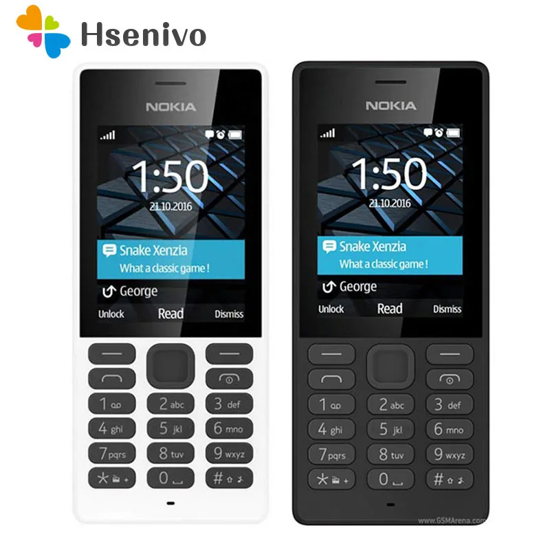 150 Dual Sim Nokia 150 2.4inch '2G GSM 1020mAh разблокированный дешевый Восстановленный сотовый телефон Восстановленный