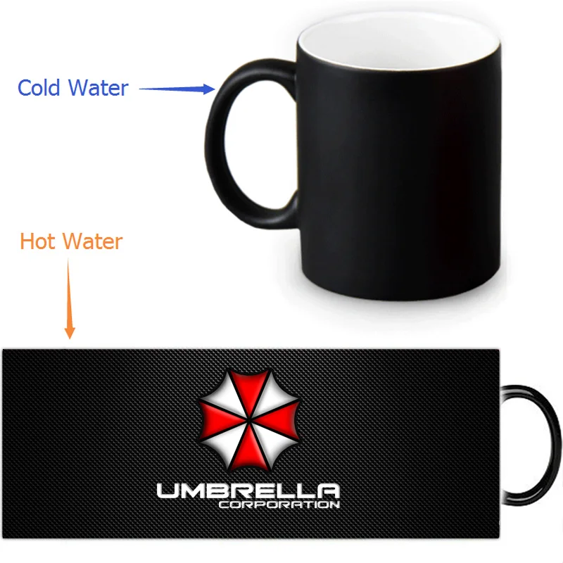 

Resident Evil Heat Reveal Mug color change coffee Mug 12 OZ/350ml sensitive morphing mugs