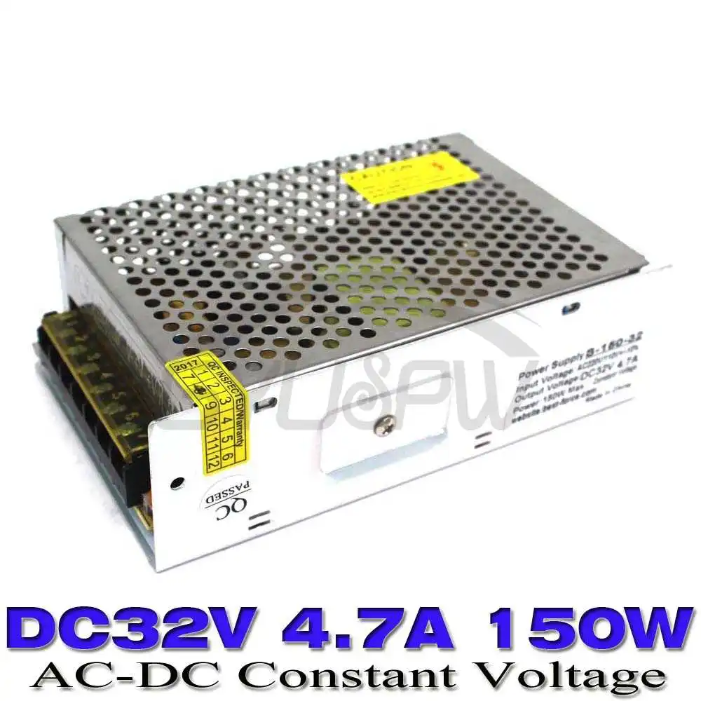 С одним выходом DC32V 4.7A 150 W Регулируемый источник питания постоянного тока импульсный преобразователь переменного тока в постоянный адаптер переменного тока трансформаторы для Светодиодные ленты RGB Светодиодные лампы свет