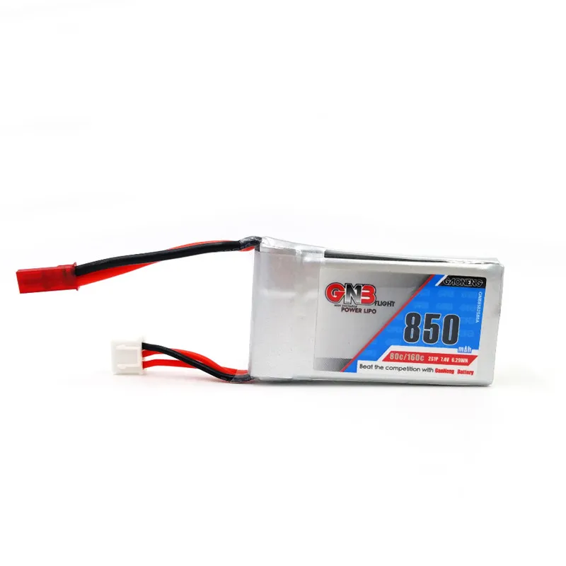 2 шт GaoNeng 850mAh 2S 7,4 V Lipo батарея JST штекер или XT30 разъем для FPV гоночный Дрон RC Квадрокоптер Дрон Вертолет игрушка запчасти