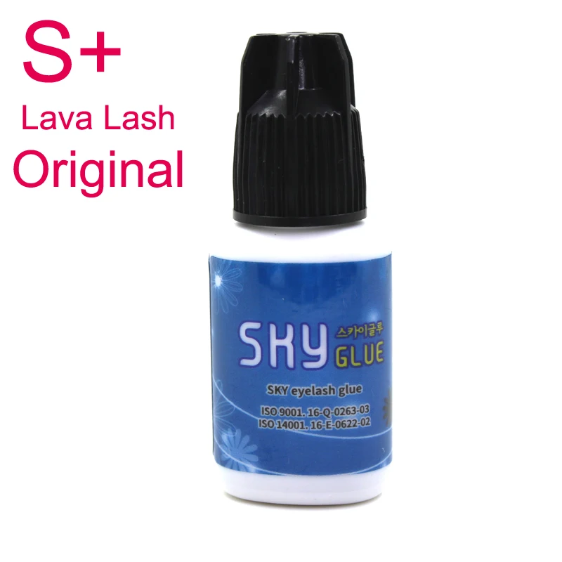 

Free Shipping 5 bottles/lot Fastest ORIGINAL Sky Glue for eyelash extensions dry time 1-2 second Adhesive, 5ml Black Cap