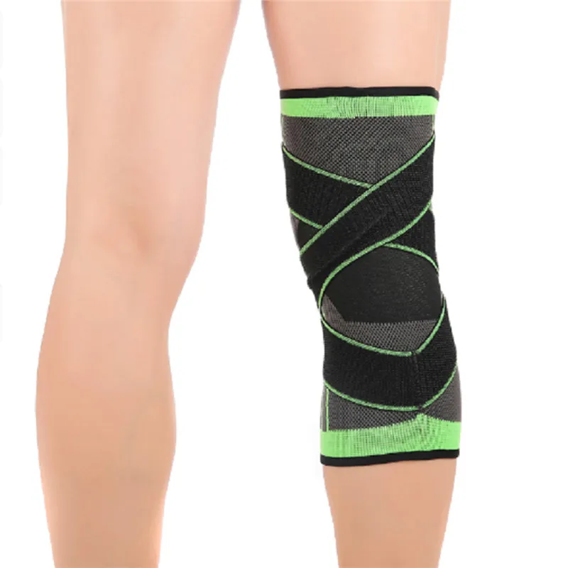 3D ткацкий коленный Бандаж Дышащий нарукавник поддержка для бега спортивные 1 шт. безопасность и выживания