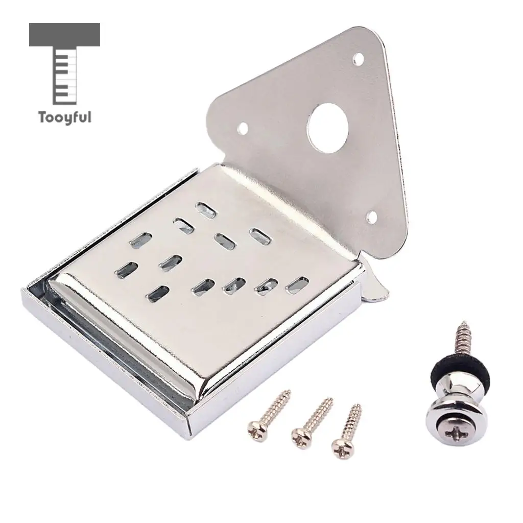 Tooyful 8/10/12 String Mandolin Tailpiece w/ Pick for Cigar Box Guitar Replacements