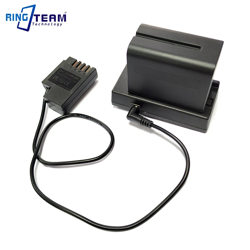 NP F970 F750 держатель батареи Монтажная пластина с DMW DCC12 пустышка батарея для камеры