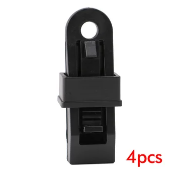 

New Style 4 pcs/set Black Tents Awning Alligator Wind Rope Clamp Clip Outdoor Sports Camping Hiking Picnic Mat Retaining clip