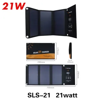 

For xiaomi SunPower 21W / 3 W Solar Cells Charger 5V USB Output Devices Portable Solar Panels for Smartphones Laptop