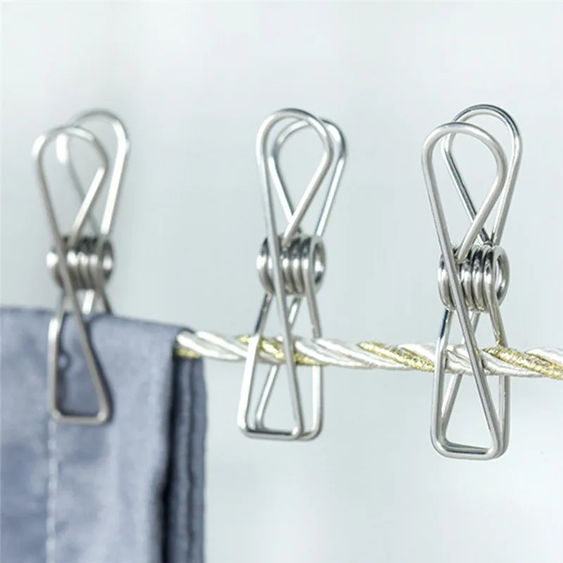 

20 Pcs/ Bag Strong Large Windproof Towel Clip Clothes Folder Drying Rack Clip Quilt Small Clip Clothespin