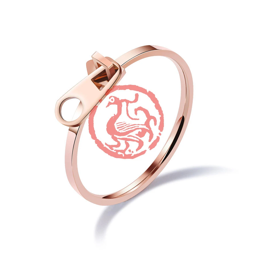 2018 New Arrivals Zipper Rings For Women Men Jewelry Cheap Fashion Titanium Stainless Steel Engagement Ring Bague Femme Vintage | Украшения