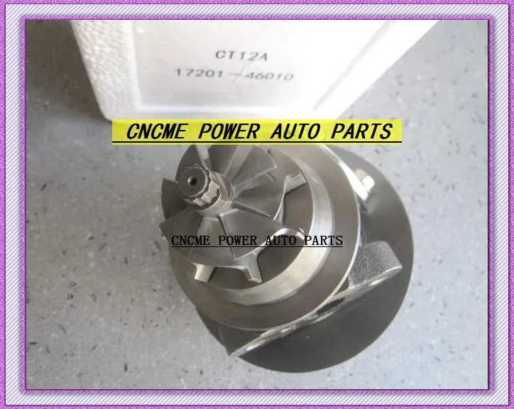 Turbocharger Cartridge CHRA Core CT12A 17201-46010 17201 46010  For TOYOTA Lexus Soara Soarer Supra 90- Twin Turbo 1JZ-GTE 1JZGTE 2.5L (6)