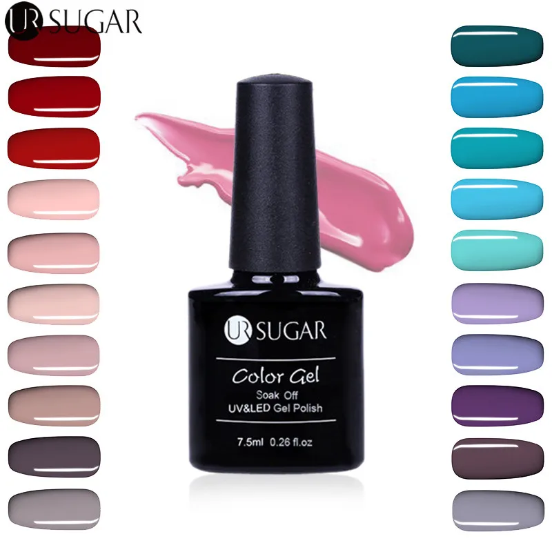 

UR SUGAR Color UV Nail Gel Polish Long Lasting Soak Off UV LED Gel Varnish Manicure Nail Art Salon Enamel Gel Lacquer DIY