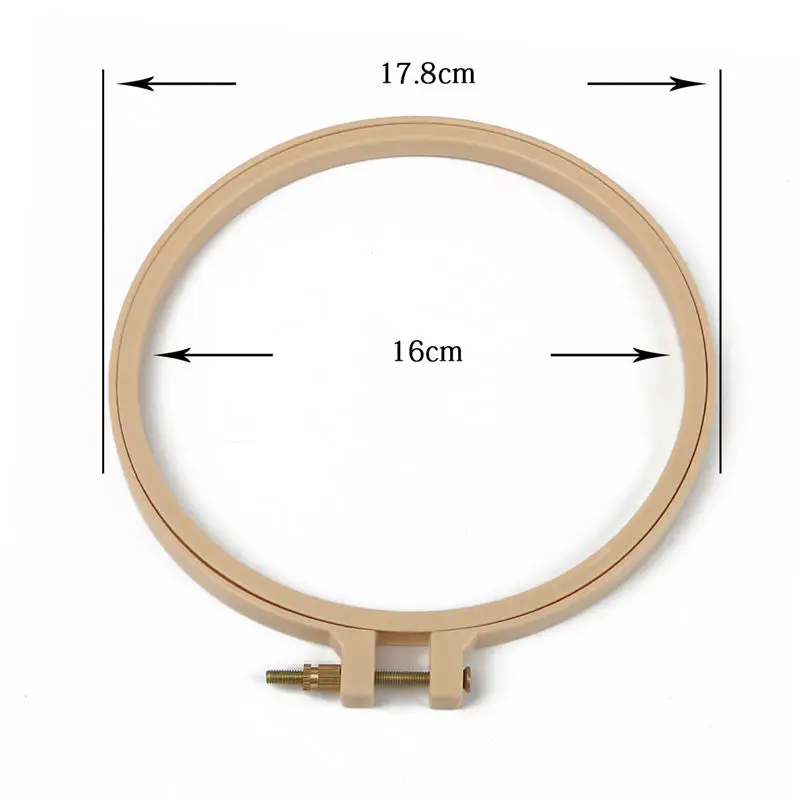 1 шт./лот, 9-27,5 см, пластиковая рамка, кольцо для вышивки, сделай сам, устройство для вышивки крестом, круглая петля, ручные бытовые швейные инструменты - Цвет: 17.8cm