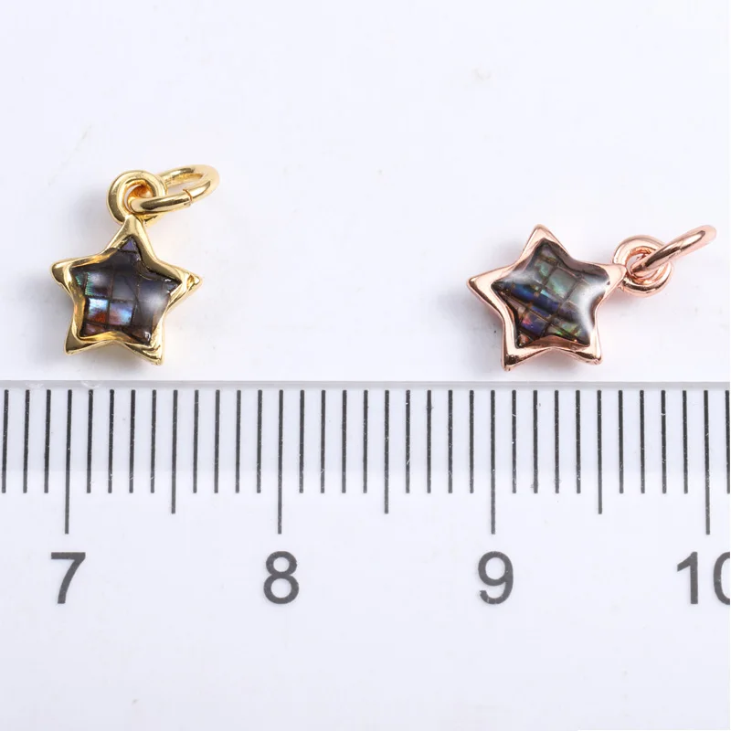 Singreal ушка в виде ракушки Micro Pave Star браслет или ожерелье с шармами колье кулон