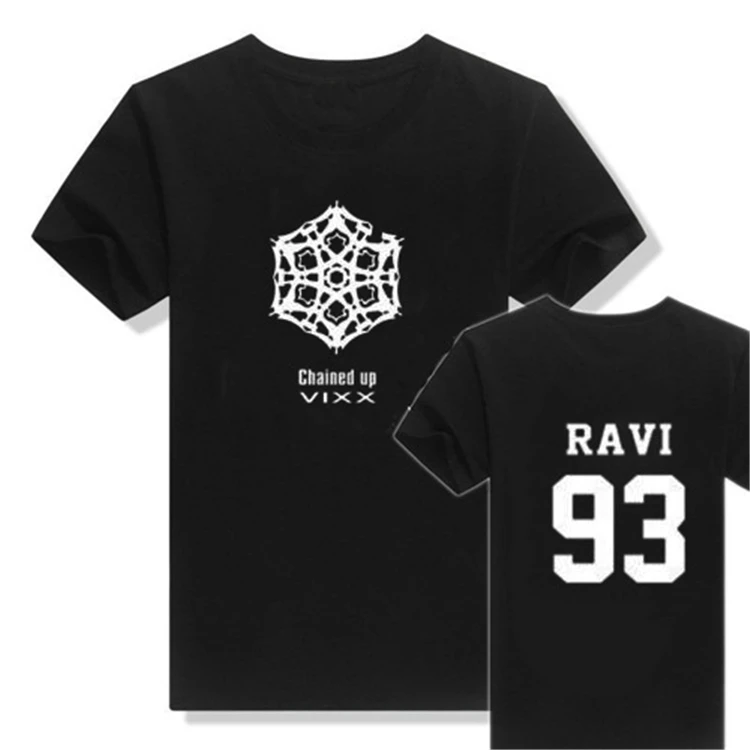 Kpop vixx CHAINED UP album concert collective унисекс летняя футболка с короткими рукавами k-pop