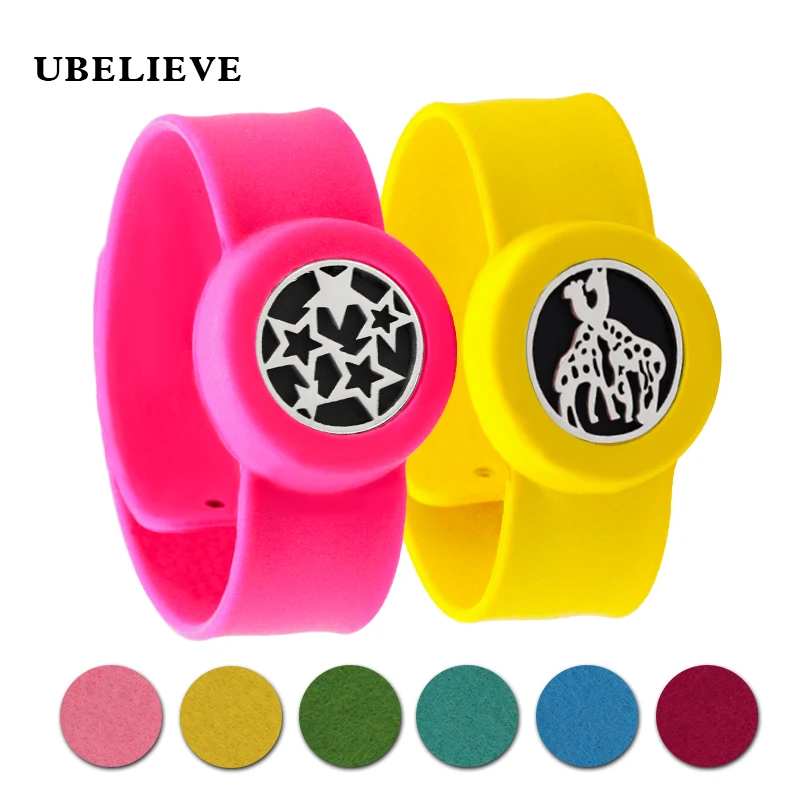 

Charm Bracelet Kid Jewelry Silicone Slap Bracelets Essential Oils Diffuser Wristband Anti-Mosquito Bracelets & Bangles For Kids