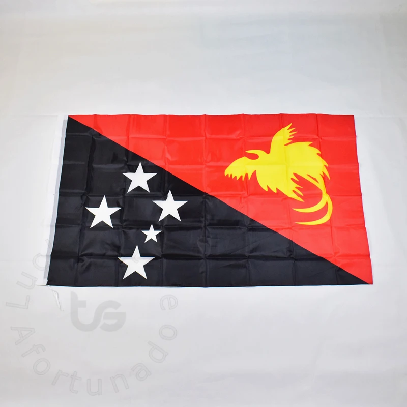 

Papua 90*150cm New Guinea Flag Banner Free shipping National flag for meet,Parade,party.Hanging,decoration
