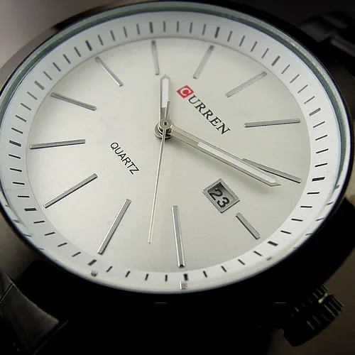 

NEW TOP LUXURY BRAND CURREN FASHION SPORT WATER QUARTZ WATCHES HOURS DATE HAND LUXURY CLOCK MEN STEEL WRIST WATCH (WHITE)