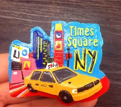 

New York taxi street tourist souvenir refrigerator stickers