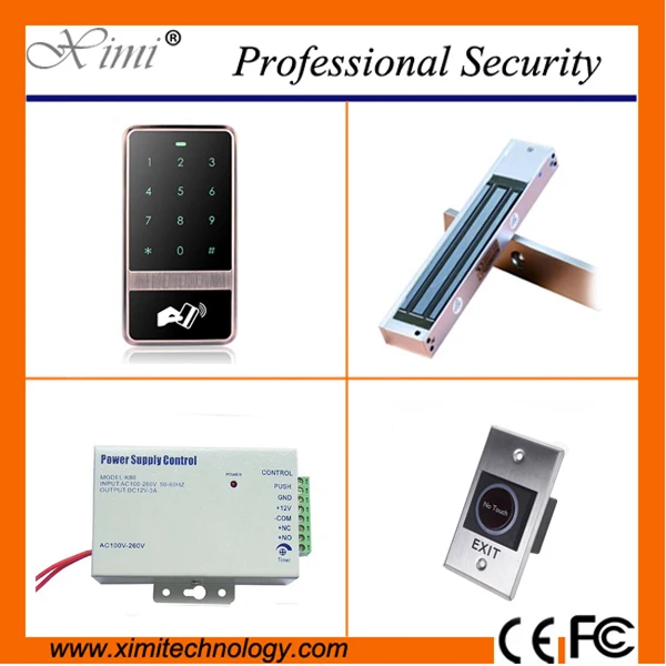 New product standalone access control without software 8000 user with magnetic lock,power supply,exit button door access control access control systems proximity card waterproof standalone access control power supply magnetic lock exit button 10pcs rfid key