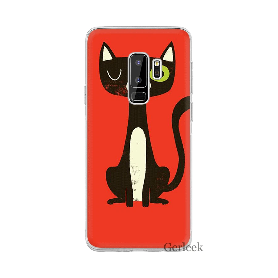 Чехол Desxz Black cat для Samsung galaxy J1 J2 J3 J5 J7 J6 Prime защитный чехол|Чехлы-накладки| |