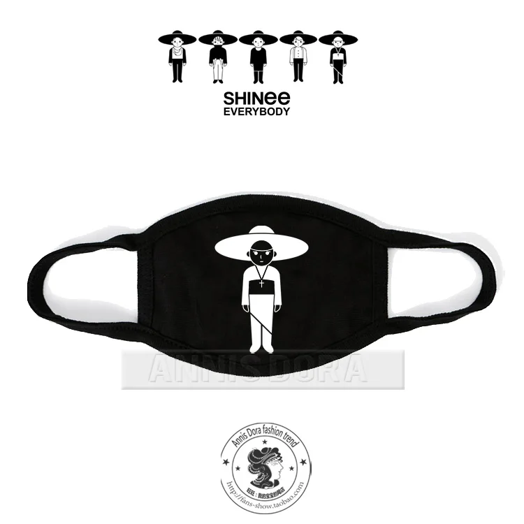 Маска с логотипом SHINee KEY TAEMIN JONGHYUN MINHO ONEW для всех|mask|mask mask |