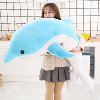 30-160CM Lovely Soft Dolphin Plush Toy Plush Cloth Doll Cotton Animal Nap Pillow Creative Children's Toys Birthday Gift Girl 3