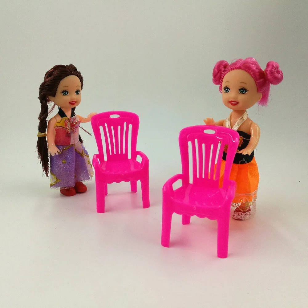Pretend Play Accessories mini Chair Cute Little Kelly Doll For Barbie Doll Girl Gift Kid Plays House Furniture Sets Toys Pretend Play Accessories mini Chair Cute Little Kelly Doll For Barbie Doll Girl Gift Kid Plays House Furniture Sets Toys