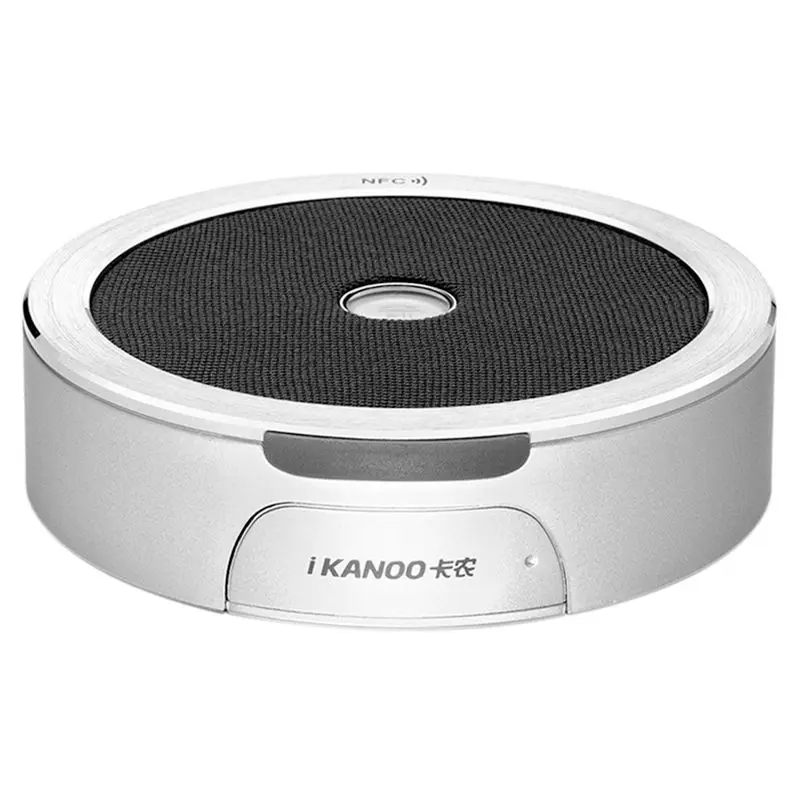 

IKANOO live Silver plastic I-906 portable Bluetooth headset, size 12 * 12 * 3.2CM