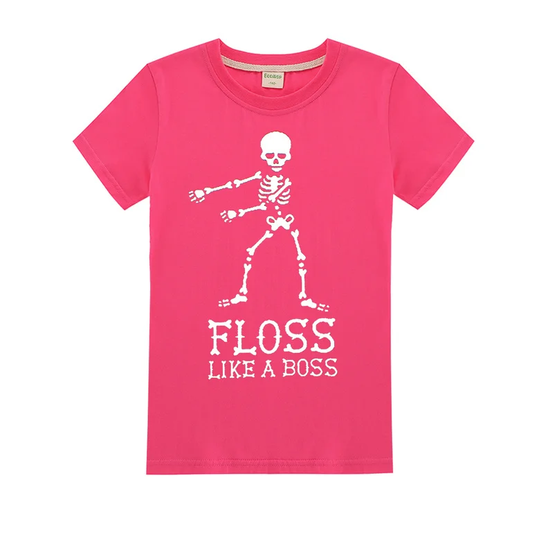 

2019 summer tops christmas little girls clothing t shirt fashion Boys T-shirt Baby Marshmello kids baby shark clothes