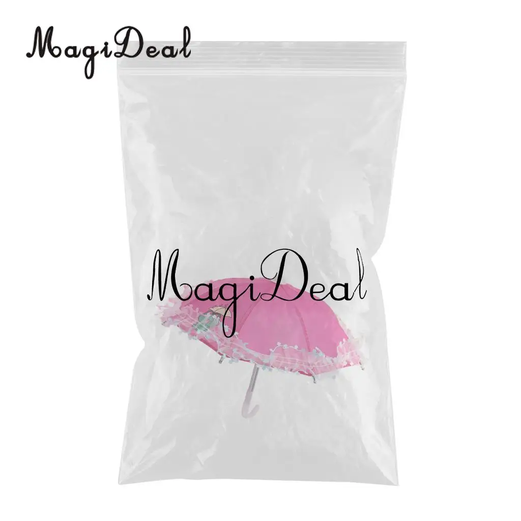 MagiDeal Cute Animal Print Umbrella for 18inch   Doll Accessories Colorful