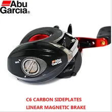 Левосторонняя зимняя Рыболовная катушка Abu Garcia, приманка для ловли на приманку с черной водой, Рыболовные катушки 5BB 6,4: 1, лидер продаж