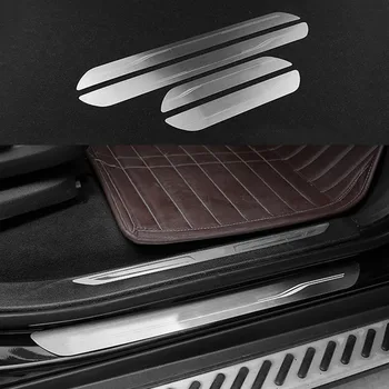 

4pcs Stainless Fit For BMW X5 E70 07-13 & X6 E71 2008-2014 Door Welcome Sill Scuff Plate Trim Cover