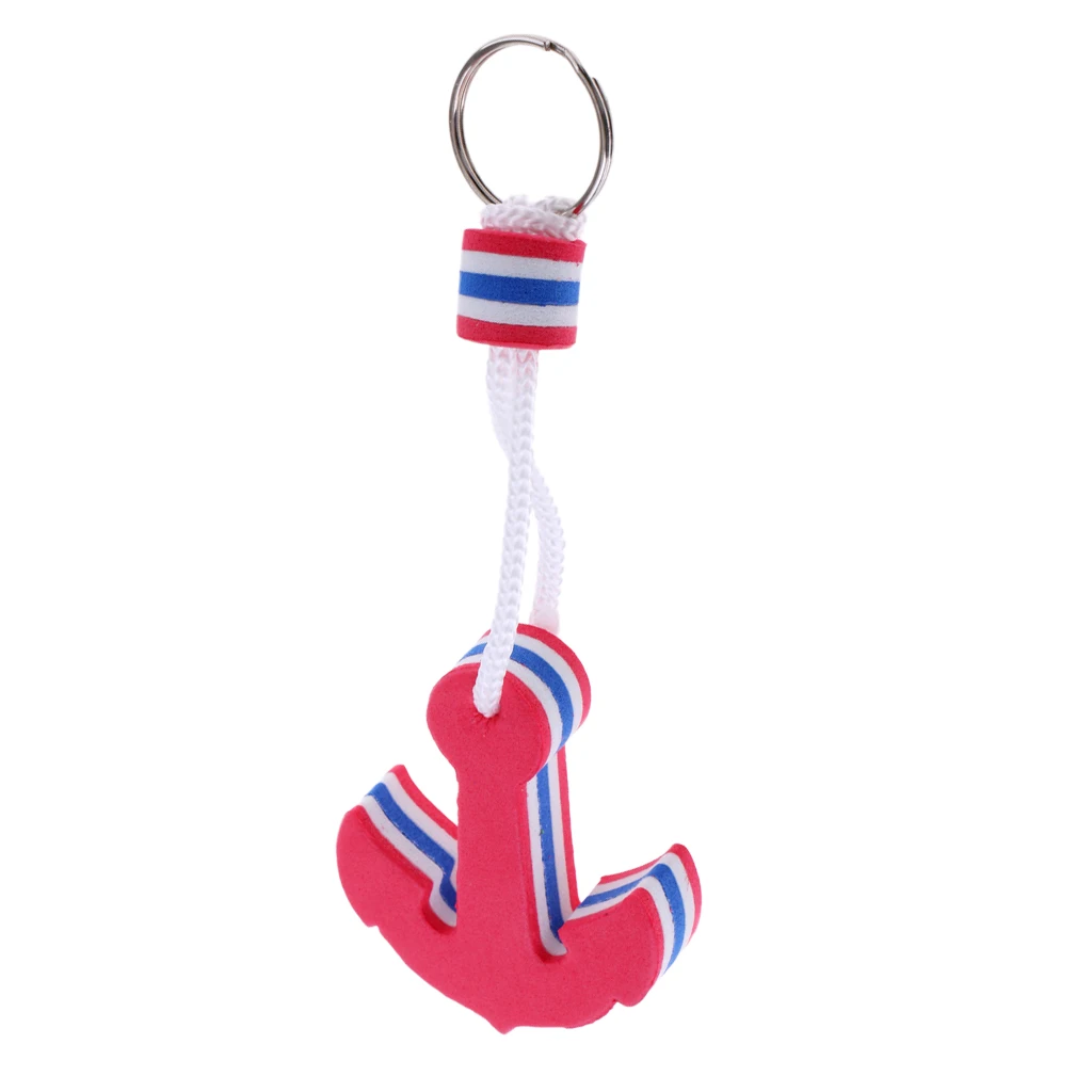 Anchor Shaped Foam Floating Key Chain Key Ring for Boating, Kayaking, Canoeing, Surfing and Swimming