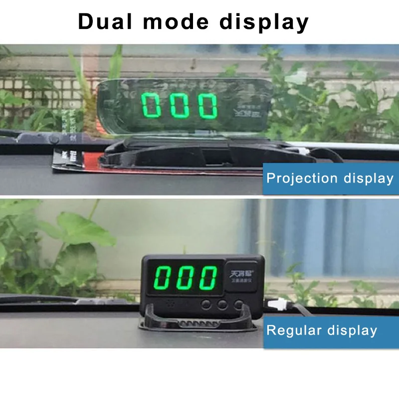 Универсальный Автомобильный gps измеритель скорости HUD Дисплей Цифровой проектор скорости превышения скорости сигнализации TD326