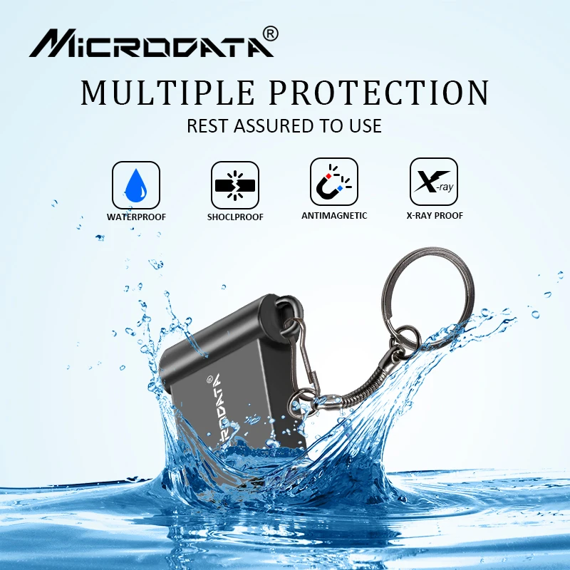 USB Flash Drive flash drive 128GB 64GB 32GB 16GB Metal pen drive flash pendrive memory USB stick full capacity Super tiny Waterproof