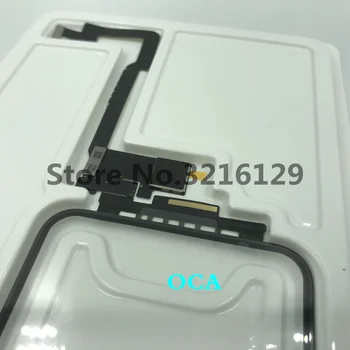 

10pcs pre-test meshless for Apple iPhone X solderless touch screen digitizer 5.8" front glass lens outer panel flexible cable TP