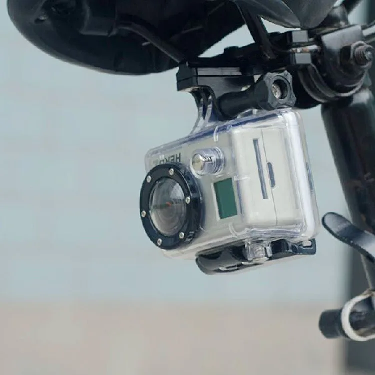GOPRO велосипедная Подушка пьедестал поддержка CNC алюминиевый сплав велосипедная Подушечка для серег езда видео Поддержка Держатель