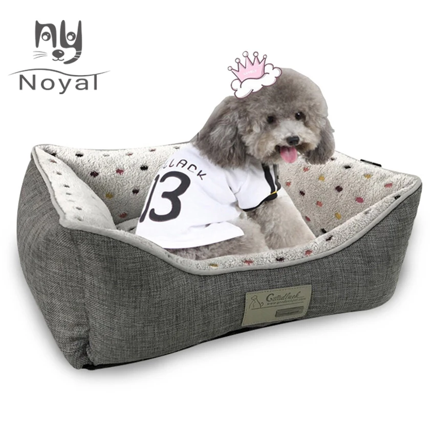 Dog Bed Puppies Supplies Spot Print Animals Cat Beds For Large Small Dogs Cat House Pet Bed Mat Cat Sofa Dot Plus Warm Pet Bed