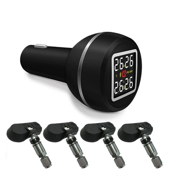 

D580C-TJ Auto Tyre Pressure Monitoring System + 4 Built-in Sensors Color Screen