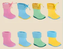 Waterproof Children Rubber Boots Jelly Soft Infant Shoe Girl Boots Baby Rain Boots Kids Girls Children Rain Shoes