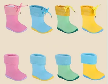 

Waterproof Children Rubber Boots Jelly Soft Infant Shoe Girl Boots Baby Rain Boots Kids Girls Children Rain Shoes